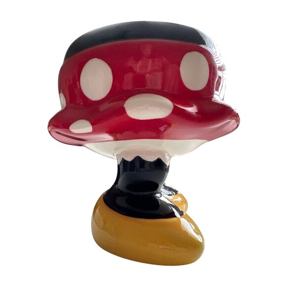 Minnie Mouse Coffee Cup Polka Dot Ceramic Mug With Yellow Shoes & Glove Handle - Picture 6 of 8